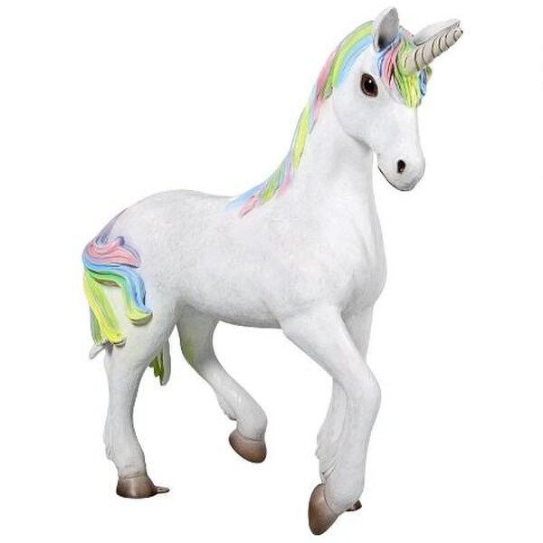 Horse Sparkle the Mystical Magical Resting Unicorn Statue Garden Artwork